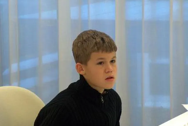 Magnus Carlsen als Jugendlicher